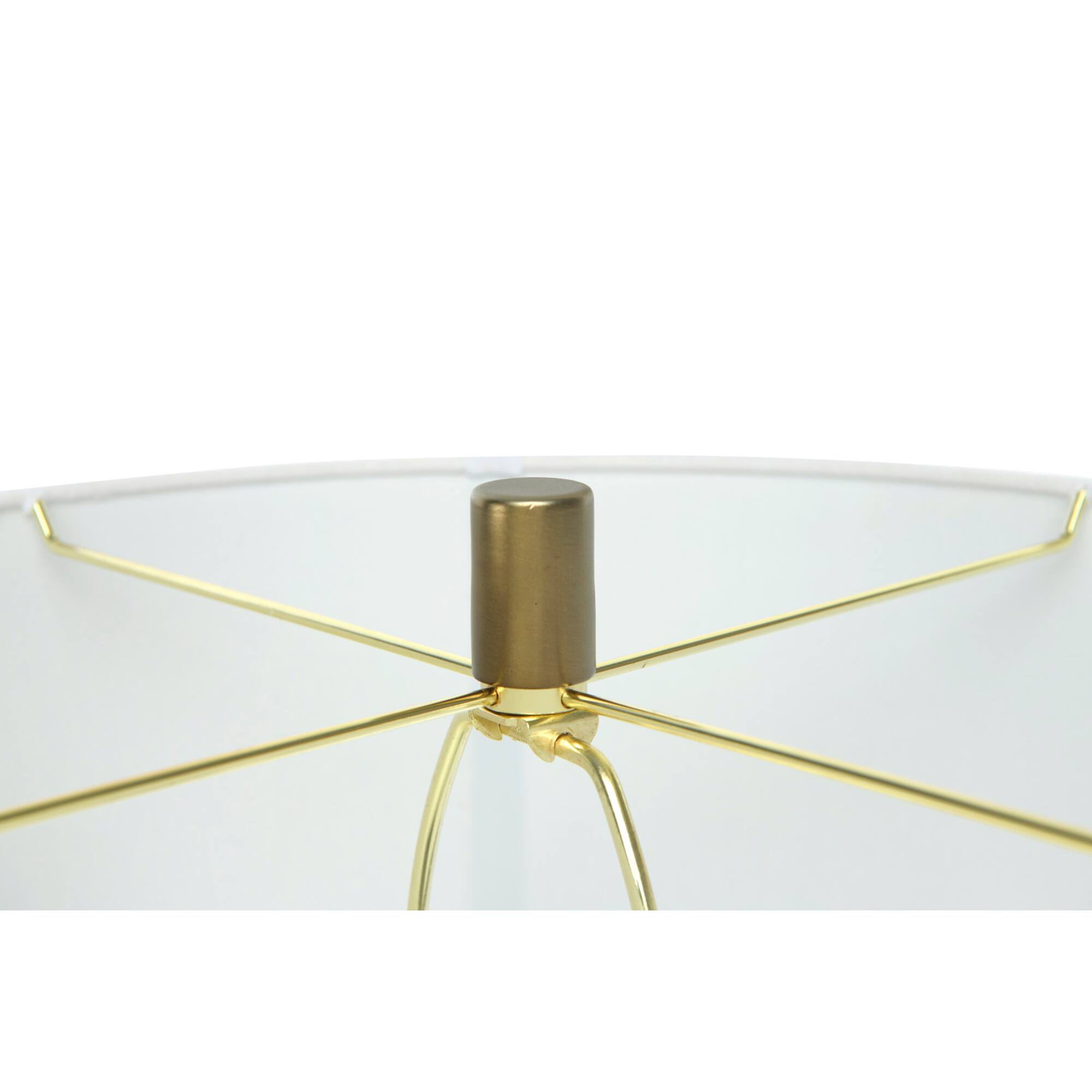 Hello Honey® 33" Metal Table Lamp with Glass Middle